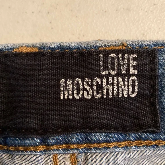 Moschino Blue Denim with Black Label - Picture 2 of 11